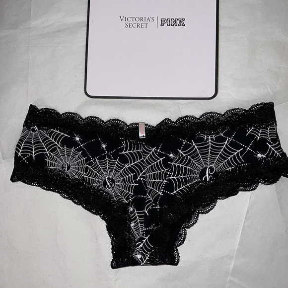 (L) Victoria’s Secret PINK PINK EVERYDAY LACE-TRIM CHEEKSTER PANTY - Picture 10 of 13